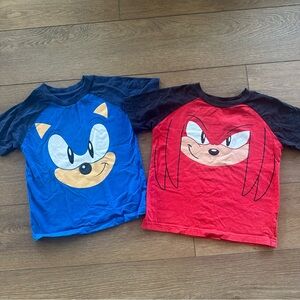 Sonic & Knuckles shirts Size 6